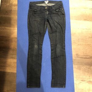 Dark Rinse Low Rise Jeans